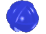 Blue Spinning Ball Enclosed with Webbing